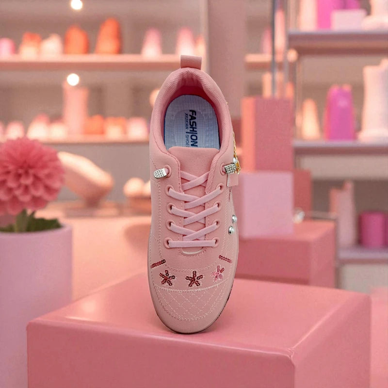224 - Pink Sneakers – দারুন কিউট, ট্রেন্ডি মেয়েদের জন্য স্টাইলিশ চয়েস
