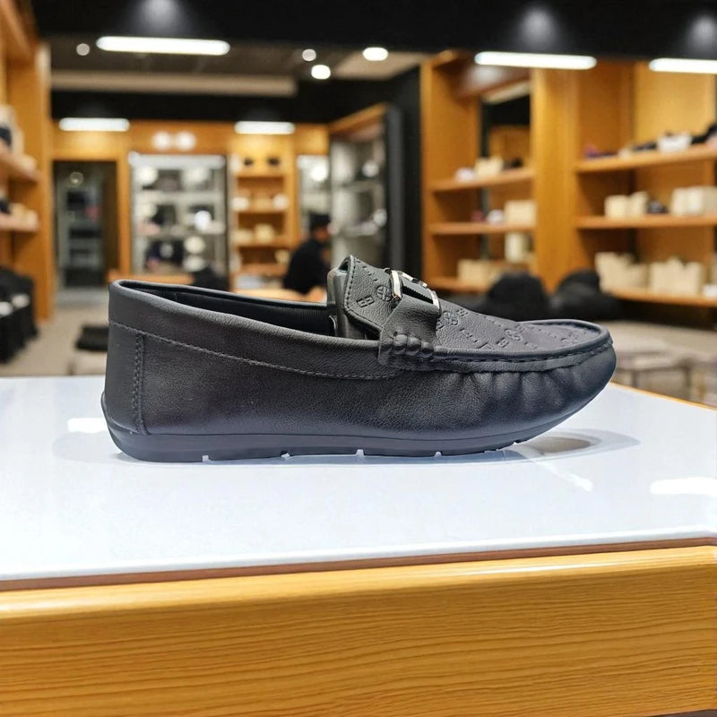 চায়না 117 Ornament Black Loafers – Premium Comfort Edition