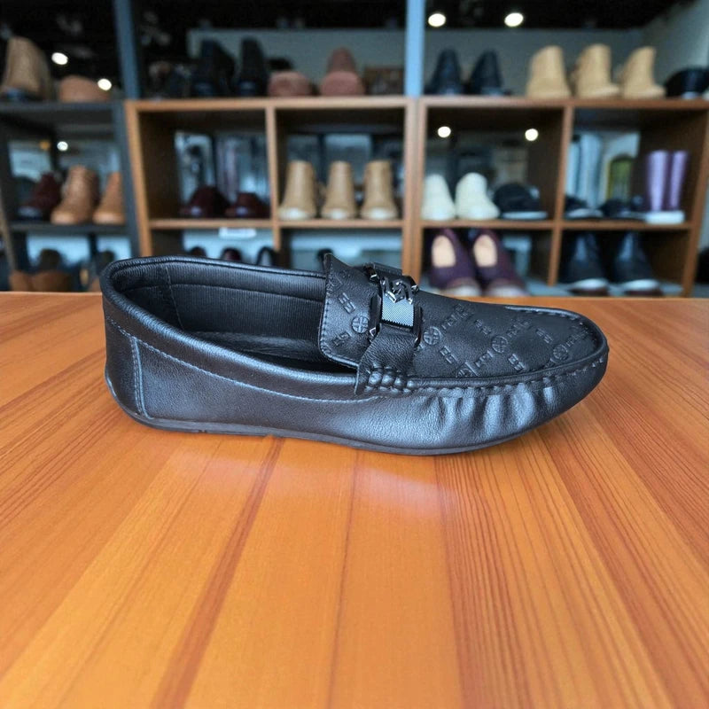 চায়না 117 Ornament Black Loafers – Premium Comfort Edition