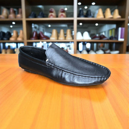জেনুইন লেদার 102 Classic Black Loafers – Premium Doctor insole Comfort Edition