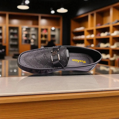 চায়না 117 Ornament Black Loafers – Premium Comfort Edition